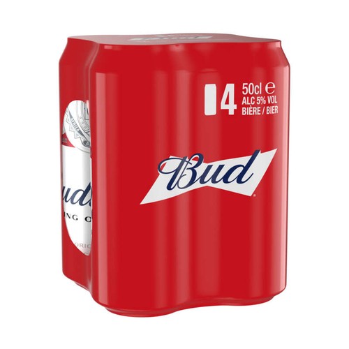 Bud can 4x50cl