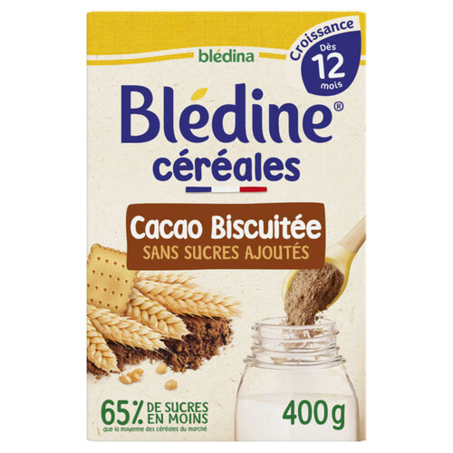 Blédina Préparation Céréales Instanées Saveur Choco Biscuitée 400g