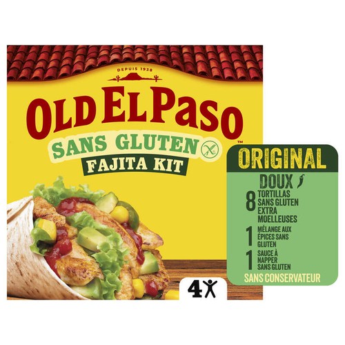 Old El Paso Kit Fajitas Sans Gluten 462g