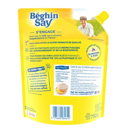 Béghin Say sucre en poudre le sac de 750g