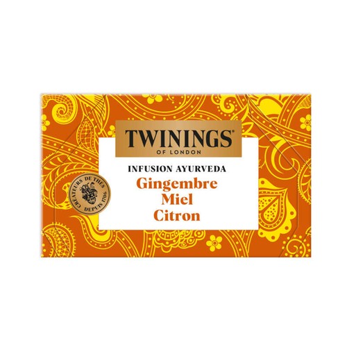 Twinings Infusion Ayurveda Gingembre 20 Sachets
