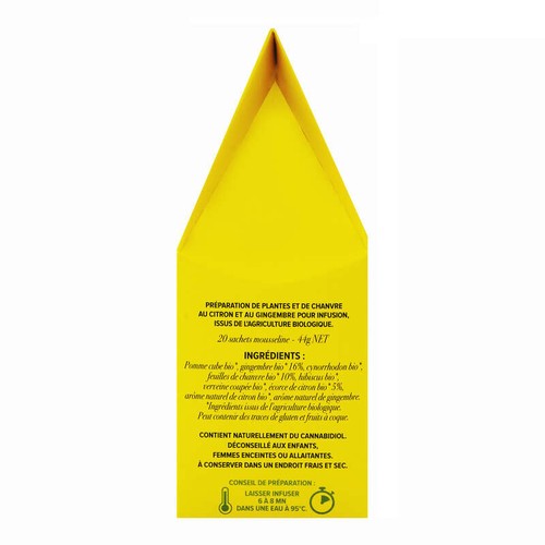 Divie Infusion Citron et Chanvre x20 44g