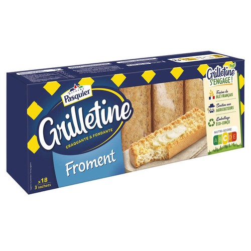 Pasquier Grilletine Froment x18 tranches 255g