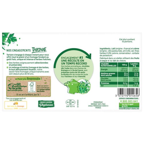 Tartare Ail Et Fines Herbes 10 Portions 160g