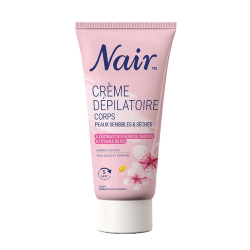 Nair Crème Dépilatoire Hydratante, Peaux Sèches Et Sensibles 200ml