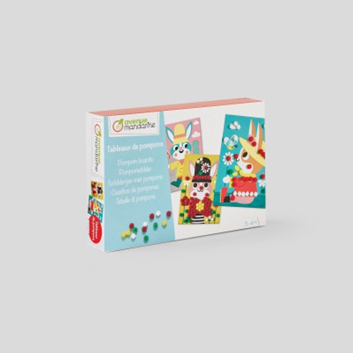 Avenue Mandarine Coffret Tableaux de pompons