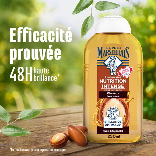Le Petit Marseillais Shampooing Calendula et huile d'argan Bio 250ml
