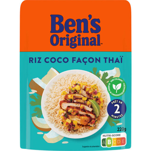 Ben'S Original riz coco façon thaï micro-ondable 220g