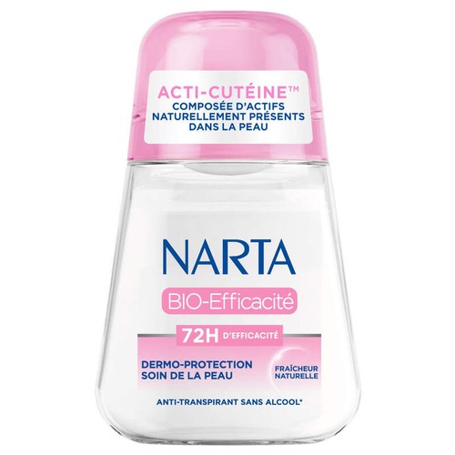 Narta Bio Efficacité Deo Roll-on Antitranspirant sans alcool 50ml