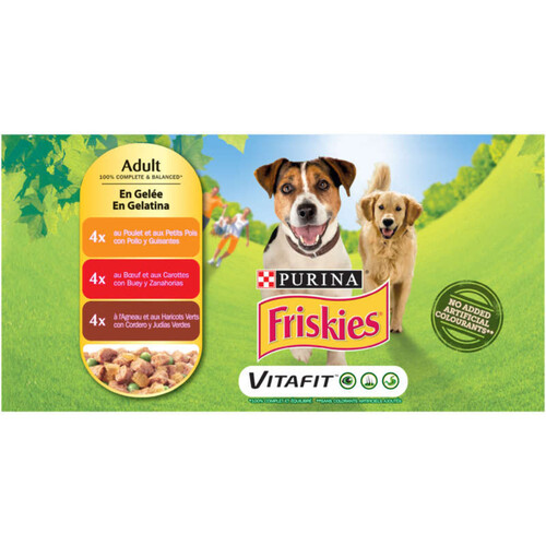 Friskies Chien viandes et légumes en gelée 12x100g