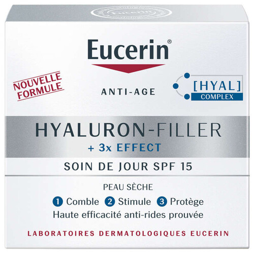 [Para] Eucerin + 3x Effect Soin de Jour SPF15 Peau Sèche 50ml