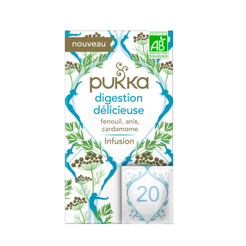 Pukka Merveilles de la nature Infusion Digestion délicieuse Bio x20