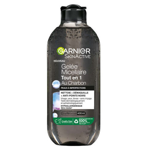 Garnier Eau Micellaire tout en 1 au charbon 400ml