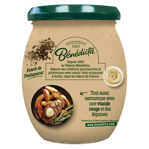 Bénédicta Sauce Au Poivre De Madagascar Bocal 260g