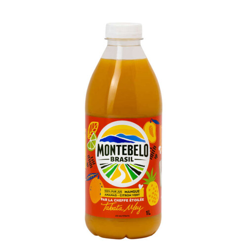 Montebelo Brasil 100% pur jus de mangue & Ananas 1l