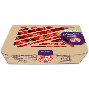 Savéol Fraise Gariguette de Plougastel Label Rouge 250g Catégorie 1