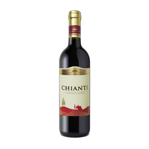 Club Des Sommeliers Chianti - Vin Italien - Alc. 12% vol.- Vin rouge - 75cl