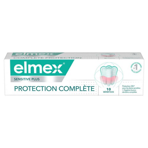Dentifrice elmex Sensitive Plus Protection Complète 75ml