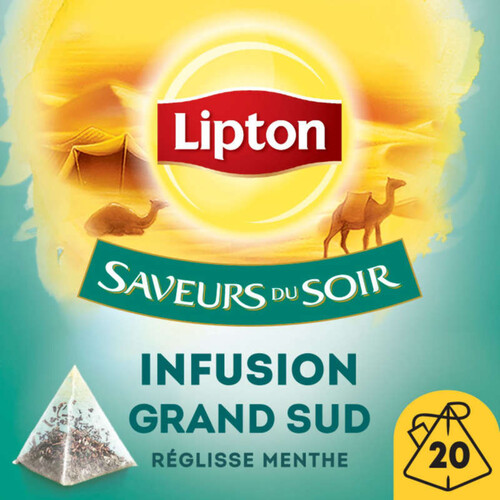 Lipton infusion grand sud Réglisse menthe en sachets pyramide x20