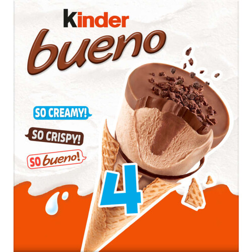 Kinder Bueno Cônes Glacés x4 248g