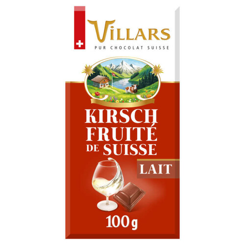 Villars Chocolat au lait Fourré au kirsch 100g