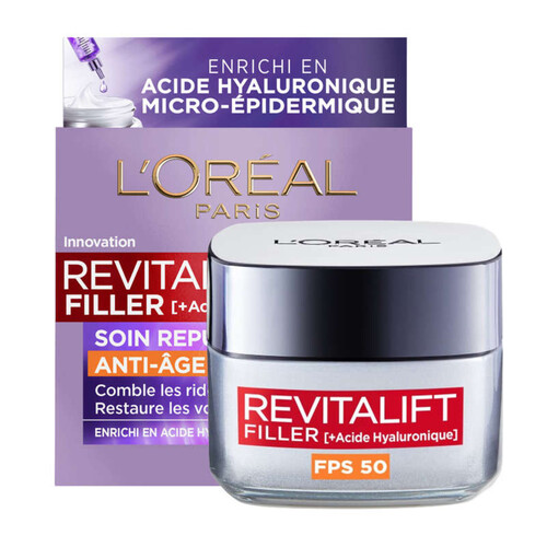 L'Oréal Paris Revitalift Filler Crème Anti-âge Fps 50 Repulpante Intense 50ml