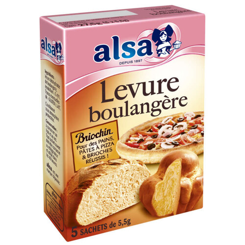 Alsa Levure De Boulanger Briochin 5 Sachets 28g