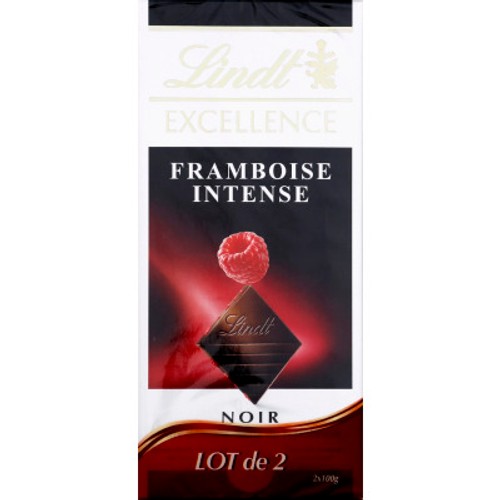 Lindt Excellence framboise intense noir 2x 100g