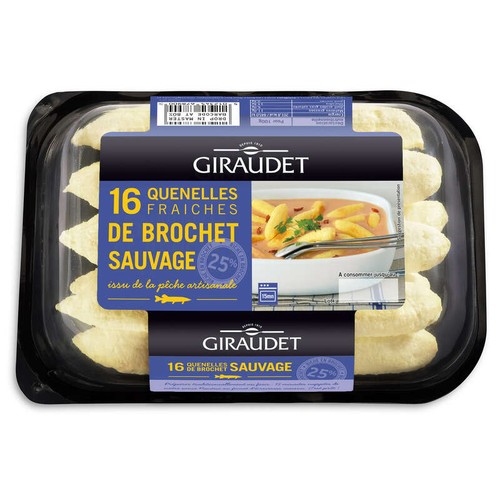 Giraudet Quenelles Fraiches de Brochet Sauvage 320g