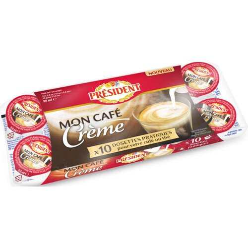 Président 'Mon Café Crème'  10% MG Dosettes 10x10g