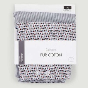 Monoprix Lot de 2 Caleçons Fleur Ray Taille S