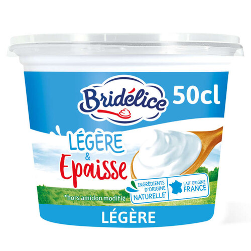 Bridélice Crème Fraîche épaisse 15% Mat.Gr Pot 50cl