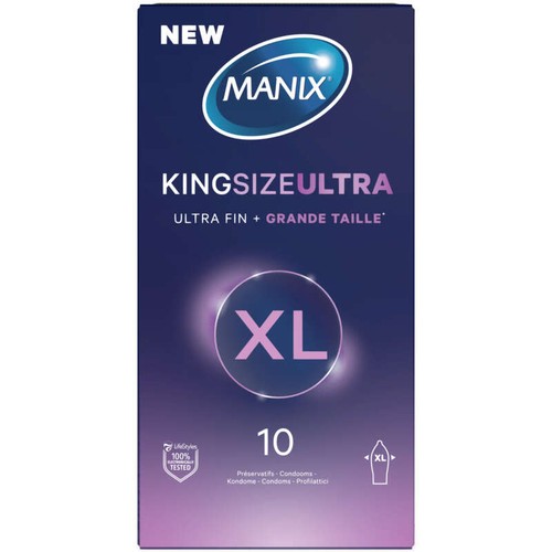 Manix Préservatifs King Size Ultra x10