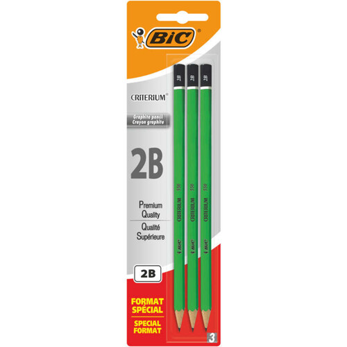 Bic 3 crayons graphite 2B