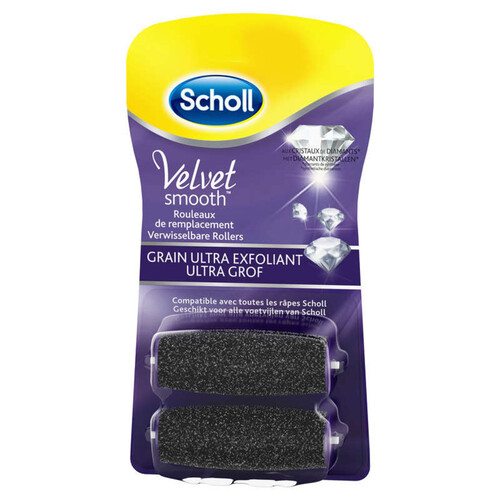 Scholl Rouleaux De Remplacement Velvet Smooth Grain Ultra Exfoliant 2 X