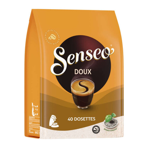 Senseo café doux x40 dosettes, 277g