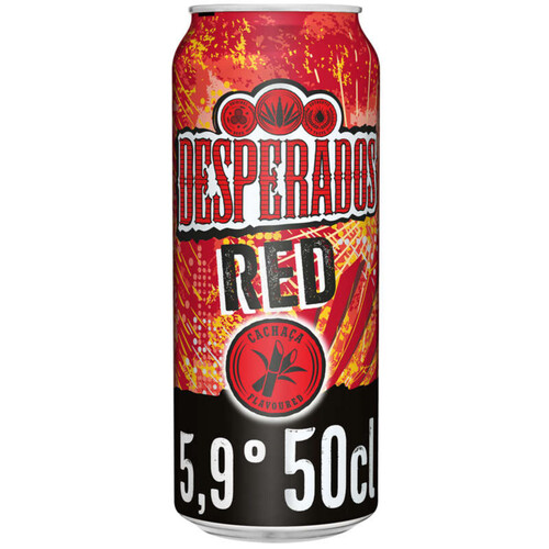 Desperados Red Bière aromatisée au spiritueux Cachaça, Fruits rouges & Guarana 50cl