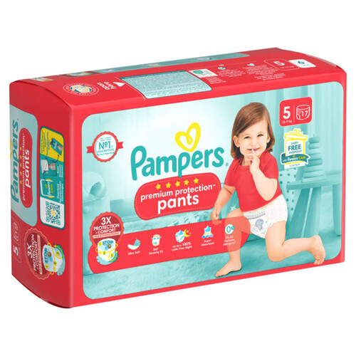 Pampers Couches Culottes Premium Protection T5 x17