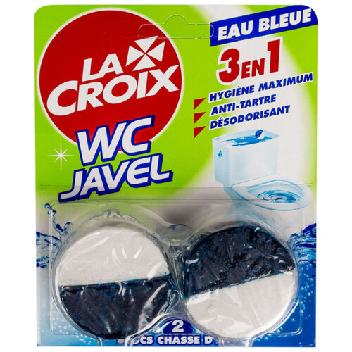 La Croix Wc Bloc Chasse Javel Eau Bleue 96 G