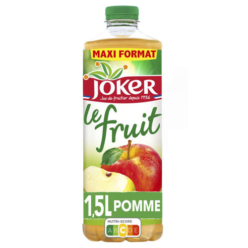 Joker Jus De Pomme Sans Sucres Ajoutés Maxi Format 1,5L