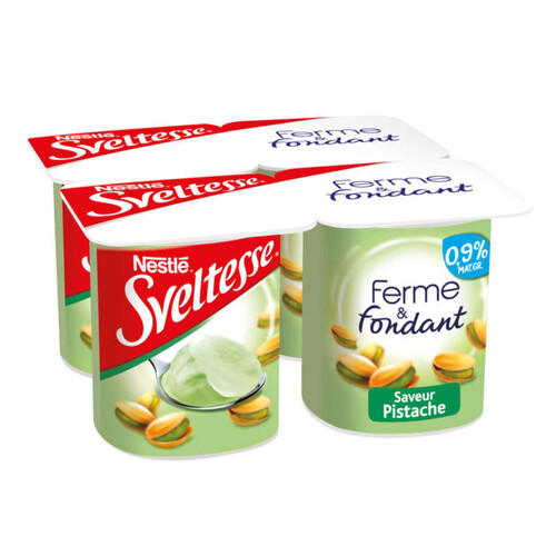 SVELTESSE Yaourts allégés 0,9% MG pistache 4 x 125g