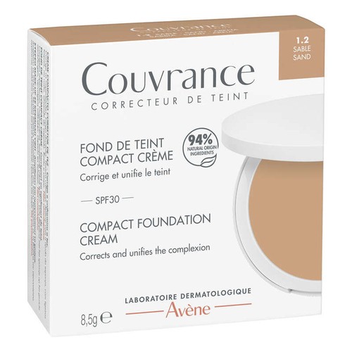 Avène Eau Thermale Couvrance Fond de Teint Compact SPF30 Teinte 1.2 Sable 8,5