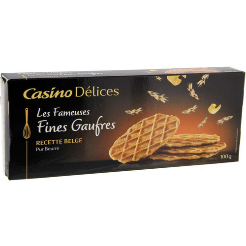 Casino Delices Fines gaufres - Pur beurre - 100g