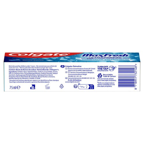 Colgate dentifrice Max Freh Ultra Freeze 75ml