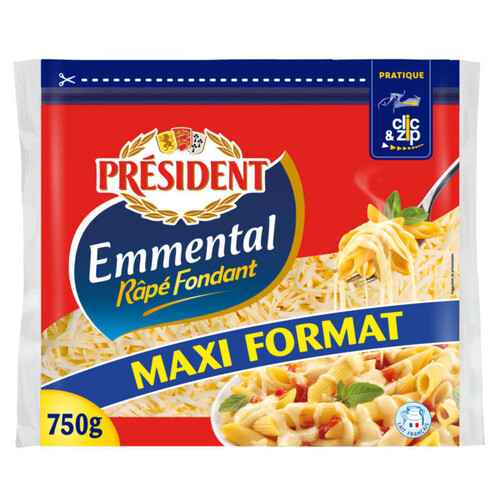 Président Emmental râpé 750g