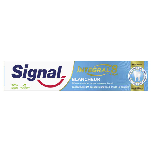 Signal integral 8 dentifrice blancheur prébiotique 75ml