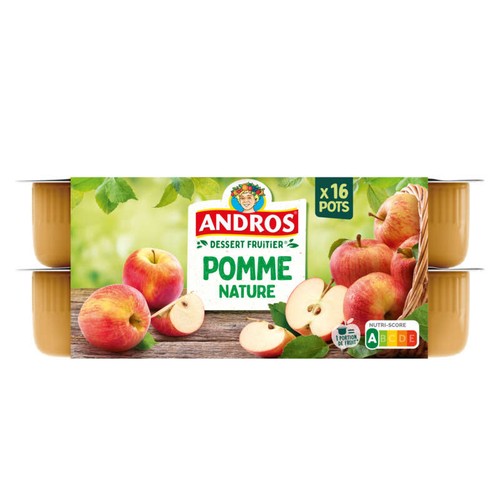 Andros Compote Pomme Nature 16x100g