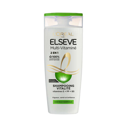 Elseve Shampooing Vitalité Cheveux Normaux Multi-vitaminé 290ml