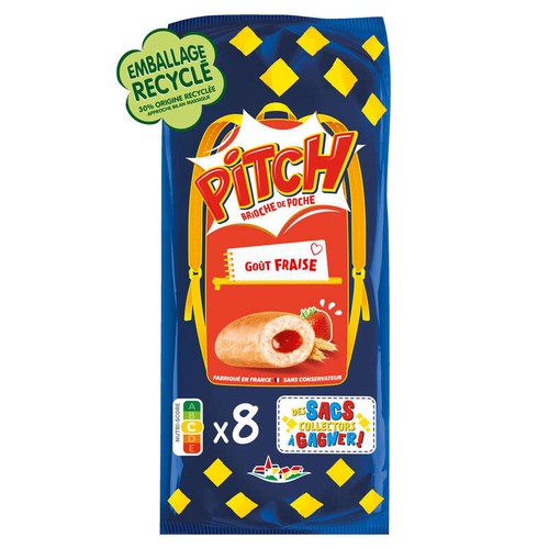 Pitch Brioche Fraise x8 300g