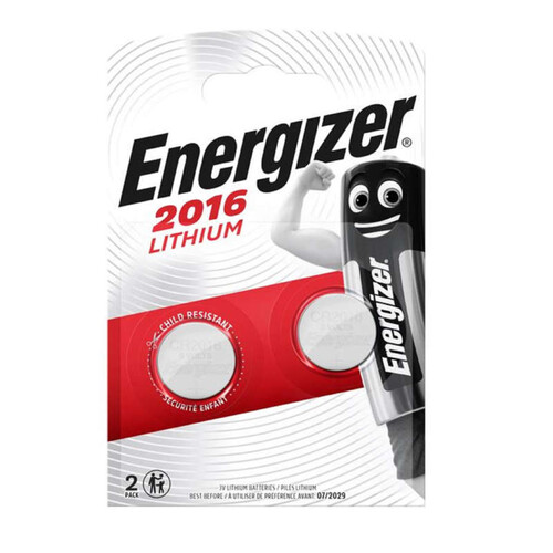 Energizer 2 Piles Cr2016 Lithium